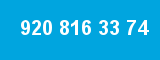 920 816 33 74 920 816 33 74